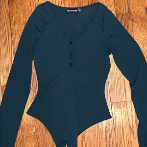 Dark green bodysuit
